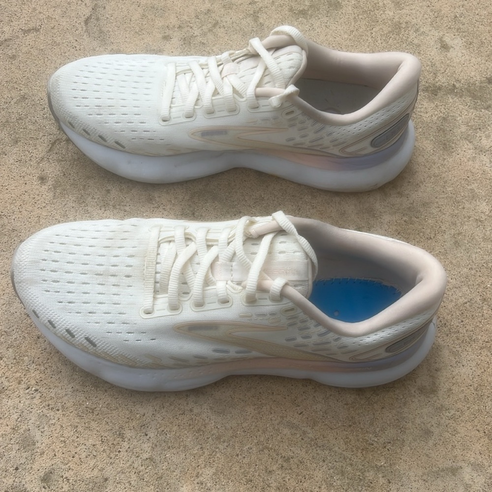 Brooks Glycerin 20 Women's Running Sneaker Cream Pink Lilac Size 9.5 B Med - Picture 5 of 12